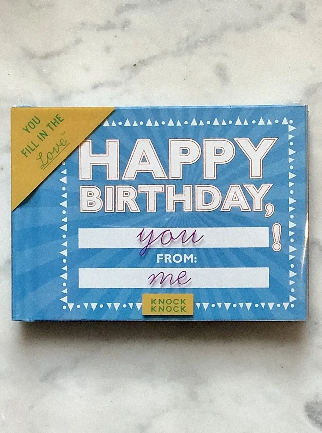 Happy Birthday Fill-in Book